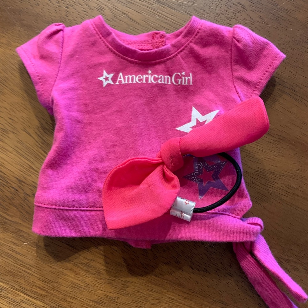 American Girl Doll Store Exclusive Shirt and Hair Bow